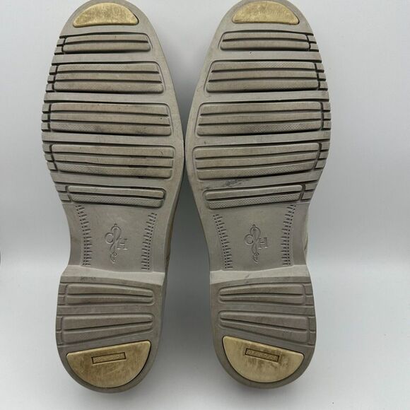 Cole‎ Haan Grand OS Mens 10 M Beige Suede Leather Oxford Plain Toe Casual FLAW - Picture 7 of 8